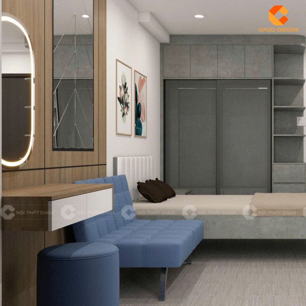 Hình ảnh 3D công trình phòng ngủ cho khách hàng