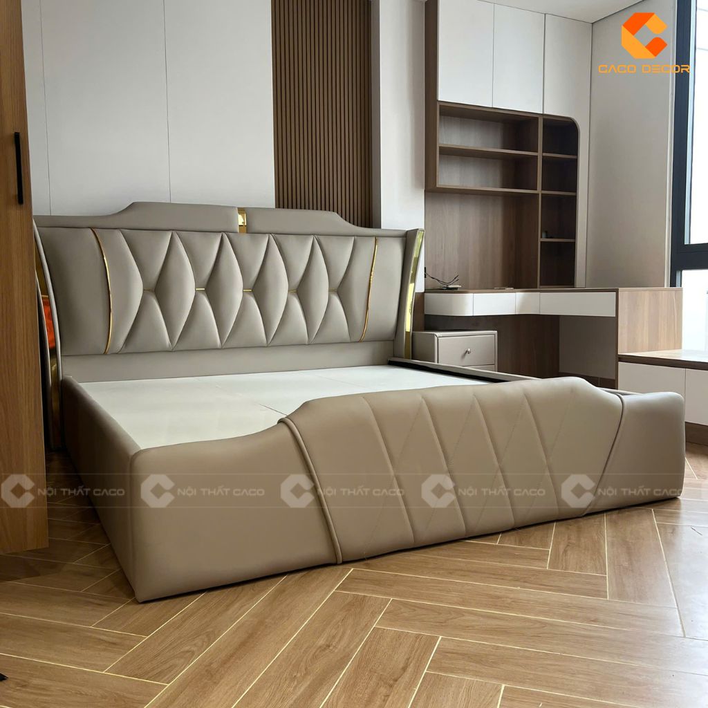 Giường ngủ bọc nệm sang trọng 