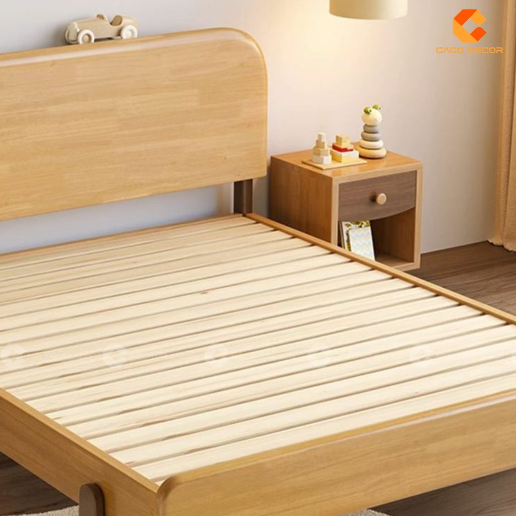 Giường Ngủ Trẻ Em Gỗ Tự Nhiên GNTE042 Vẻ Đẹp Mộc Mạc, Nâng Niu Giấc Ngủ 5