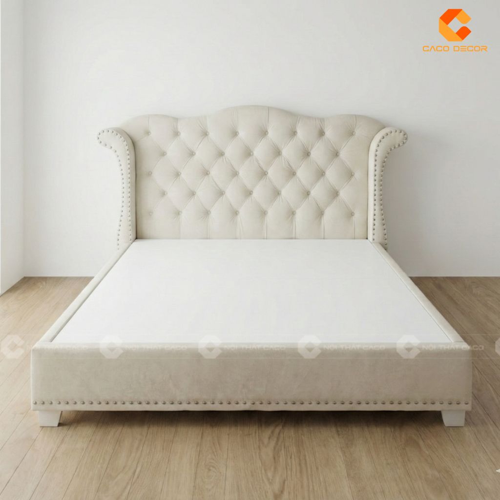 Hình ảnh 3D giường ngủ bàn giao cho khách hàng