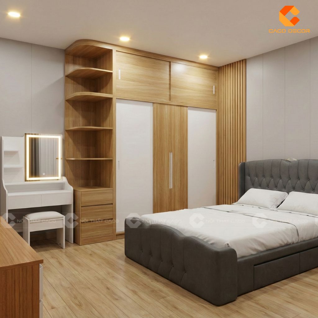 Hình ảnh 3D tổng quan nội thất bàn giao