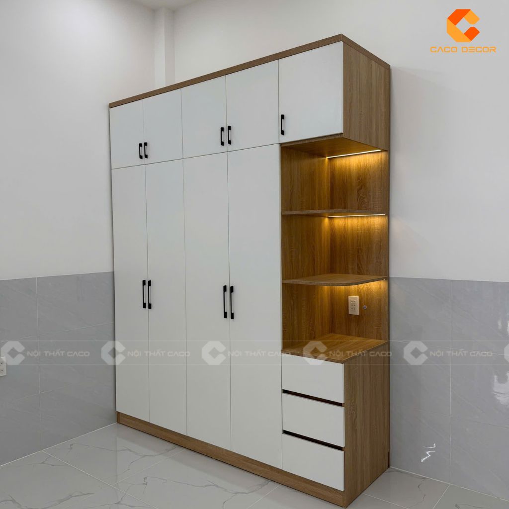 Hình ảnh thực tế bàn giao tủ quần áo phòng số 2