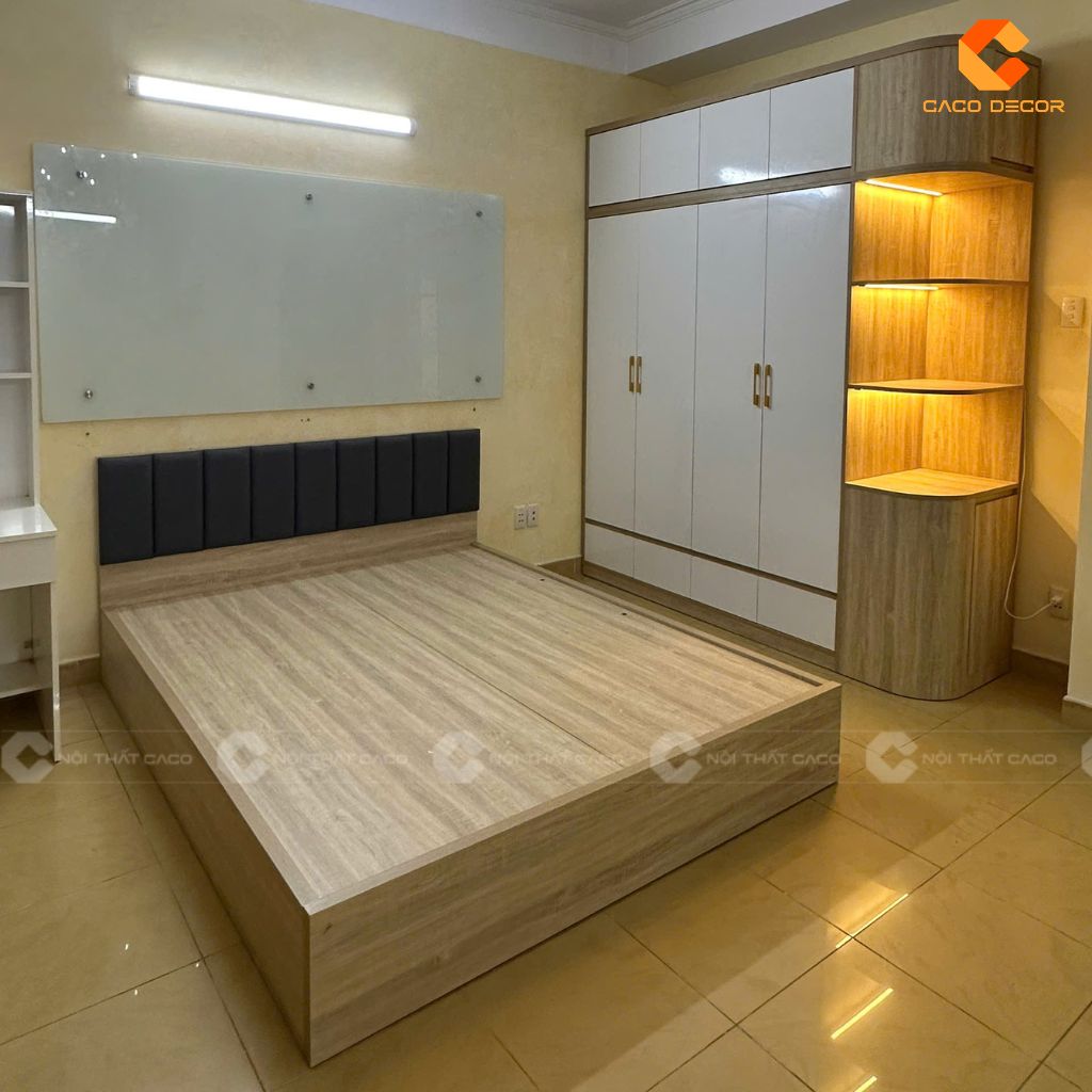 Giường ngủ thực tế bàn giao cho anh Đạt 