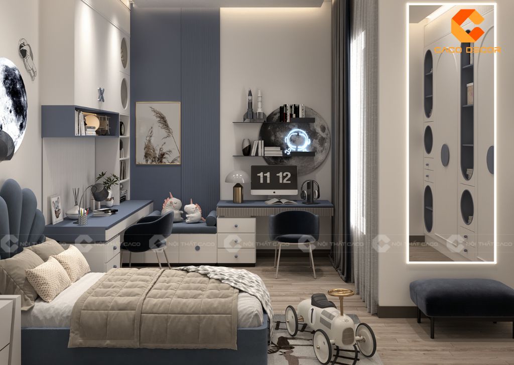 Thiết kế nội thất phòng ngủ trẻ em 3