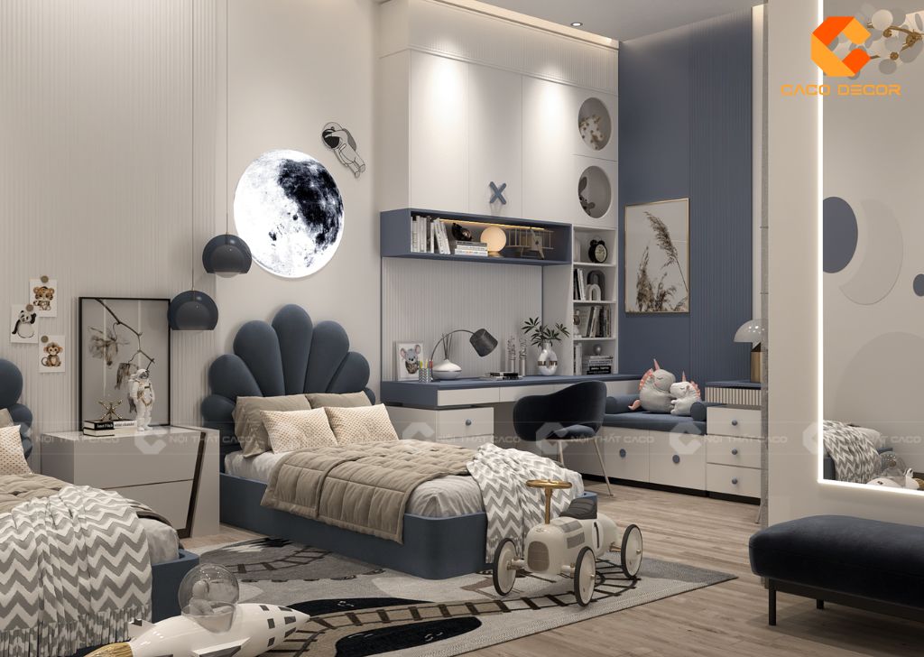 Thiết kế nội thất phòng ngủ trẻ em 11