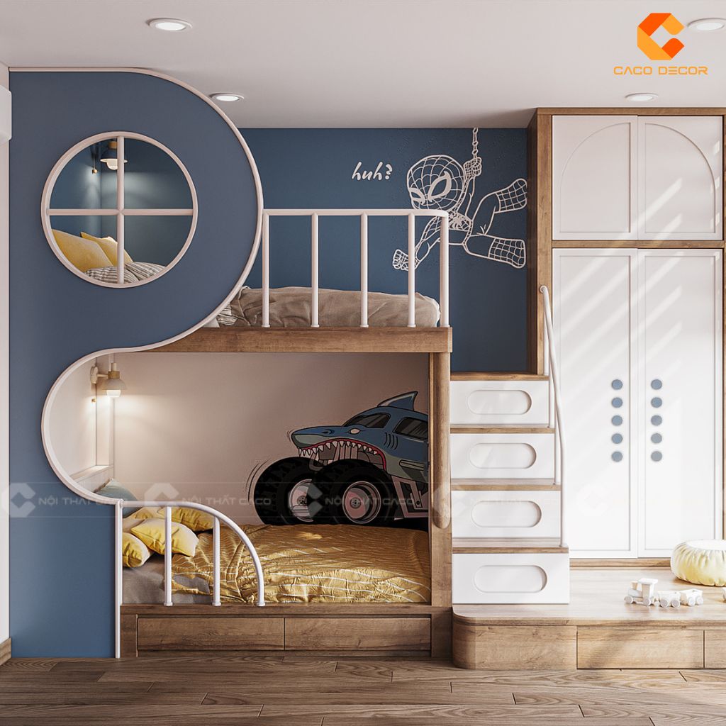 Phòng ngủ trẻ em PNTE095 hiện đại