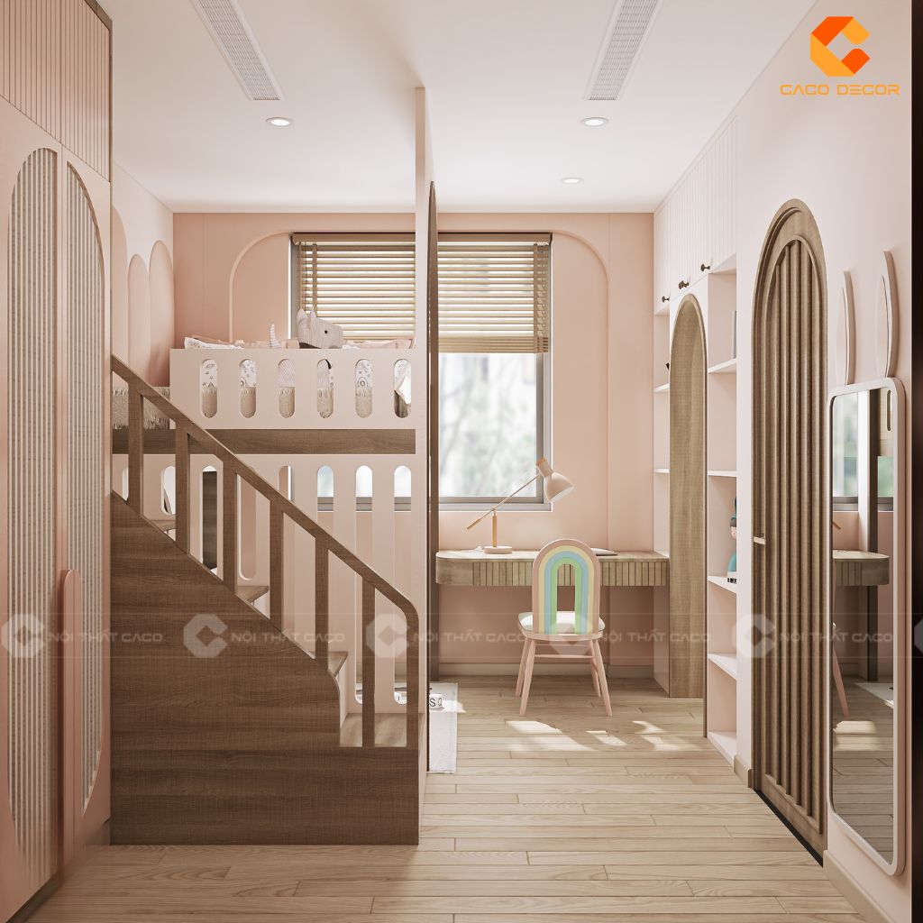 Phòng ngủ trẻ em PNTE097 sang trọng