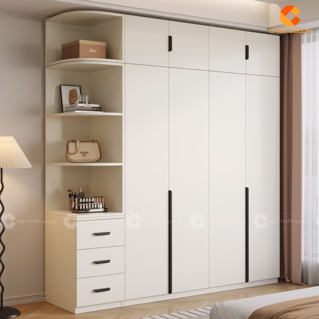 Những Mẫu Tủ Áo Gỗ Công Nghiệp 4 Cánh Đẹp Giá Tốt 1
