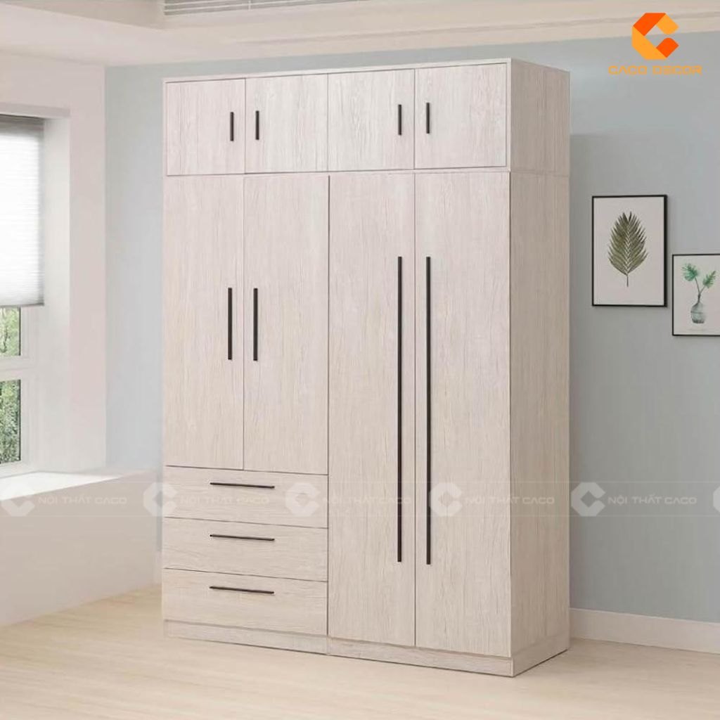 Những Mẫu Tủ Áo Gỗ Công Nghiệp 4 Cánh Đẹp Giá Tốt 2
