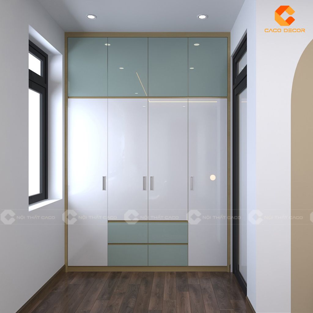 Những Mẫu Tủ Áo Gỗ Công Nghiệp 4 Cánh Đẹp Giá Tốt 4