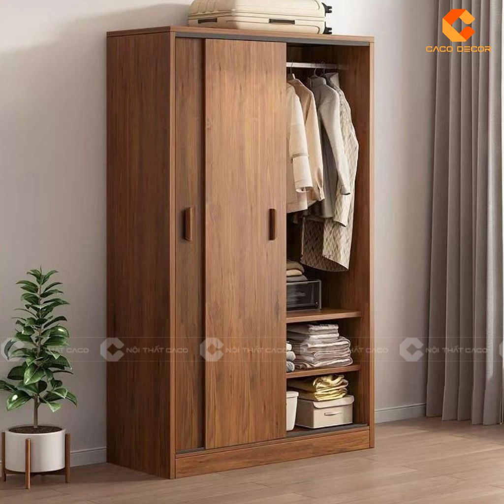 Tủ quần áo nhỏ gọn dành cho phòng ngủ phụ 