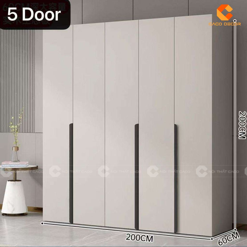 Những Mẫu Tủ Gỗ Công Nghiệp 5 Cánh Hiện Đại Đẹp 1