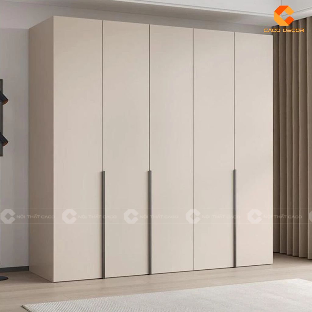Những Mẫu Tủ Gỗ Công Nghiệp 5 Cánh Hiện Đại Đẹp 3