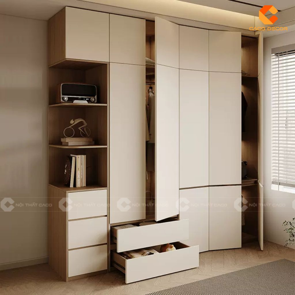 Những Mẫu Tủ Gỗ Công Nghiệp 5 Cánh Hiện Đại Đẹp 4