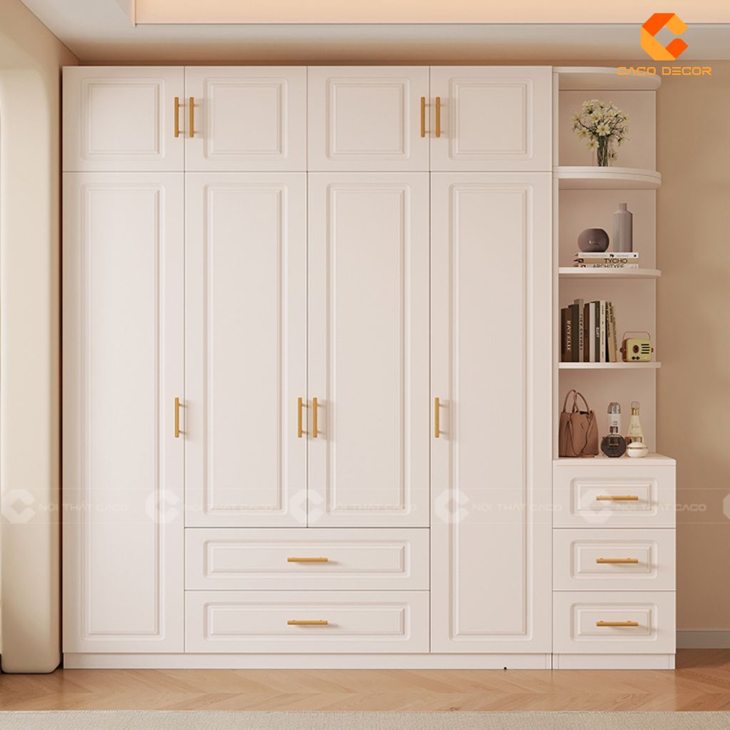 Những Mẫu Tủ Gỗ Công Nghiệp 5 Cánh Hiện Đại Đẹp 10