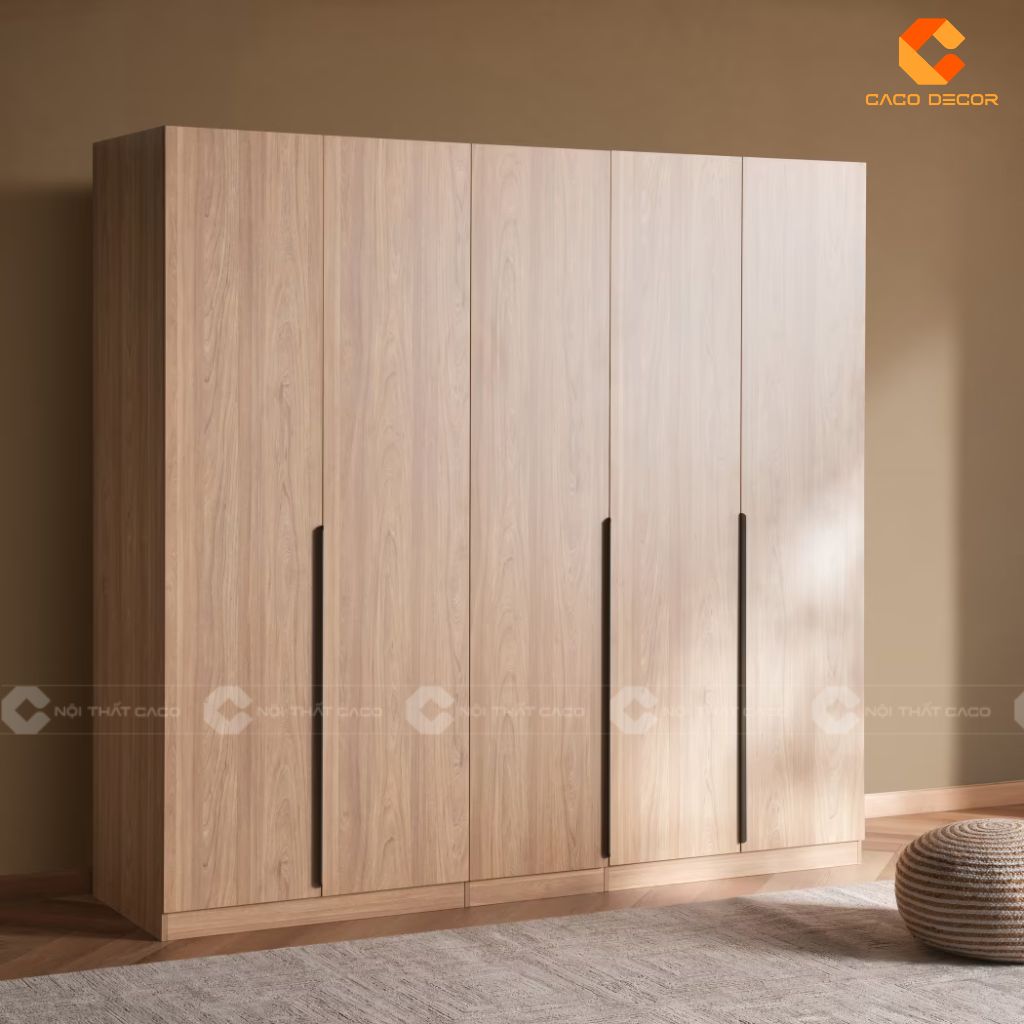 Những Mẫu Tủ Gỗ Công Nghiệp 5 Cánh Hiện Đại Đẹp 16