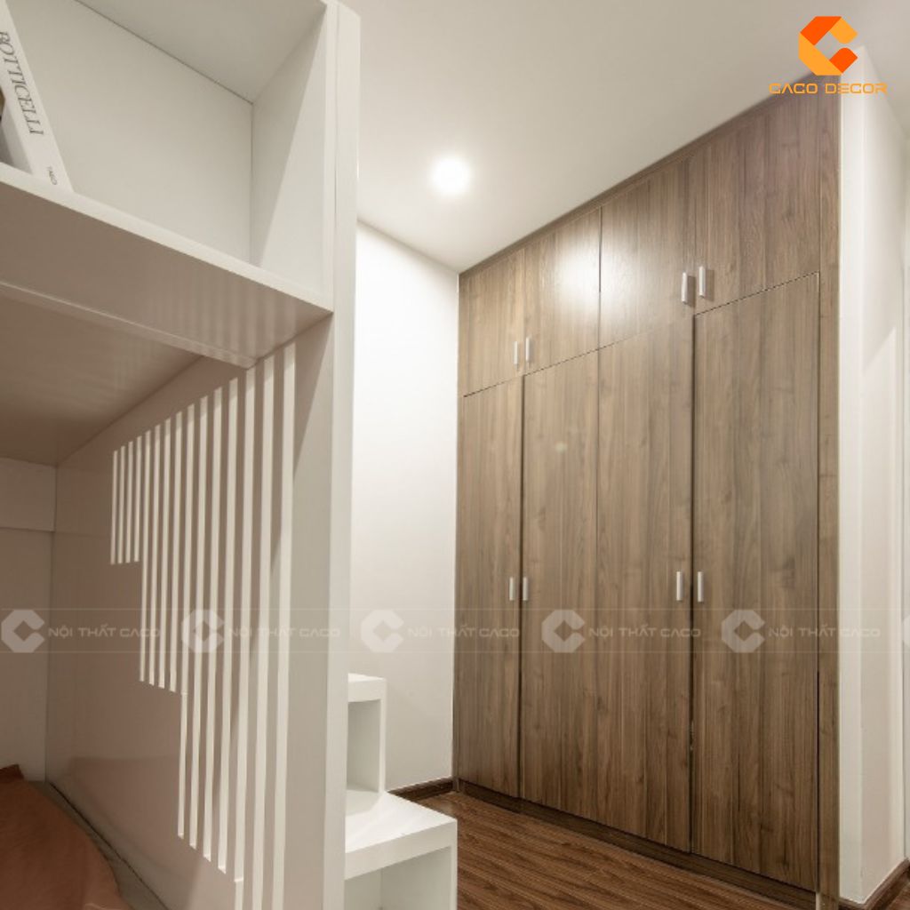 Mẫu Tủ Áo Âm Tường Gỗ Công Nghiệp Đẹp Tại CaCo 6