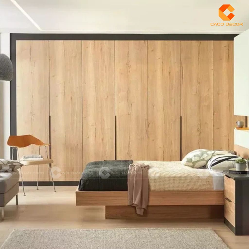 Mẫu Tủ Áo Âm Tường Gỗ Công Nghiệp Đẹp Tại CaCo 9