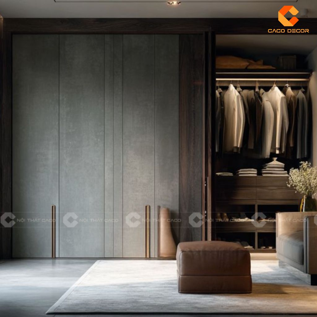 Mẫu Tủ Áo Âm Tường Gỗ Công Nghiệp Đẹp Tại CaCo 8
