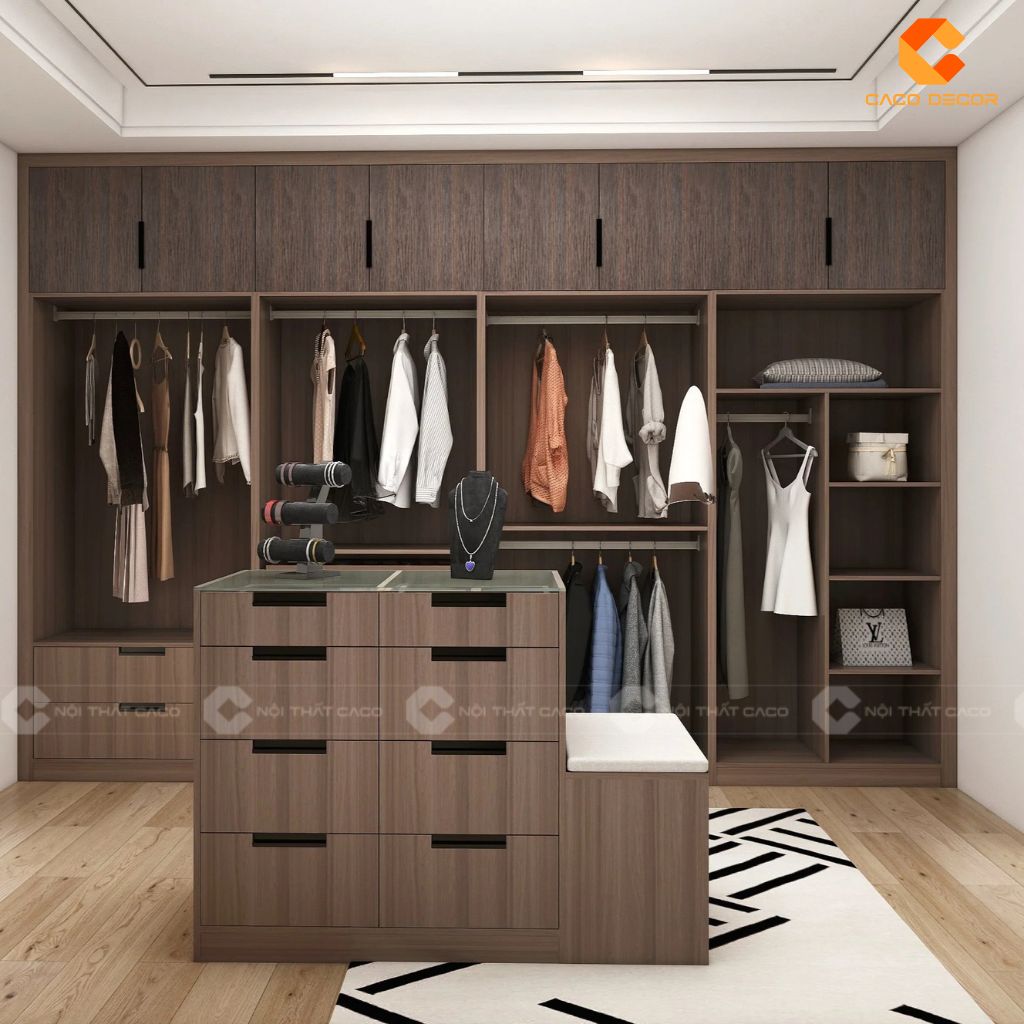 Mẫu Tủ Áo Âm Tường Gỗ Công Nghiệp Đẹp Tại CaCo 10