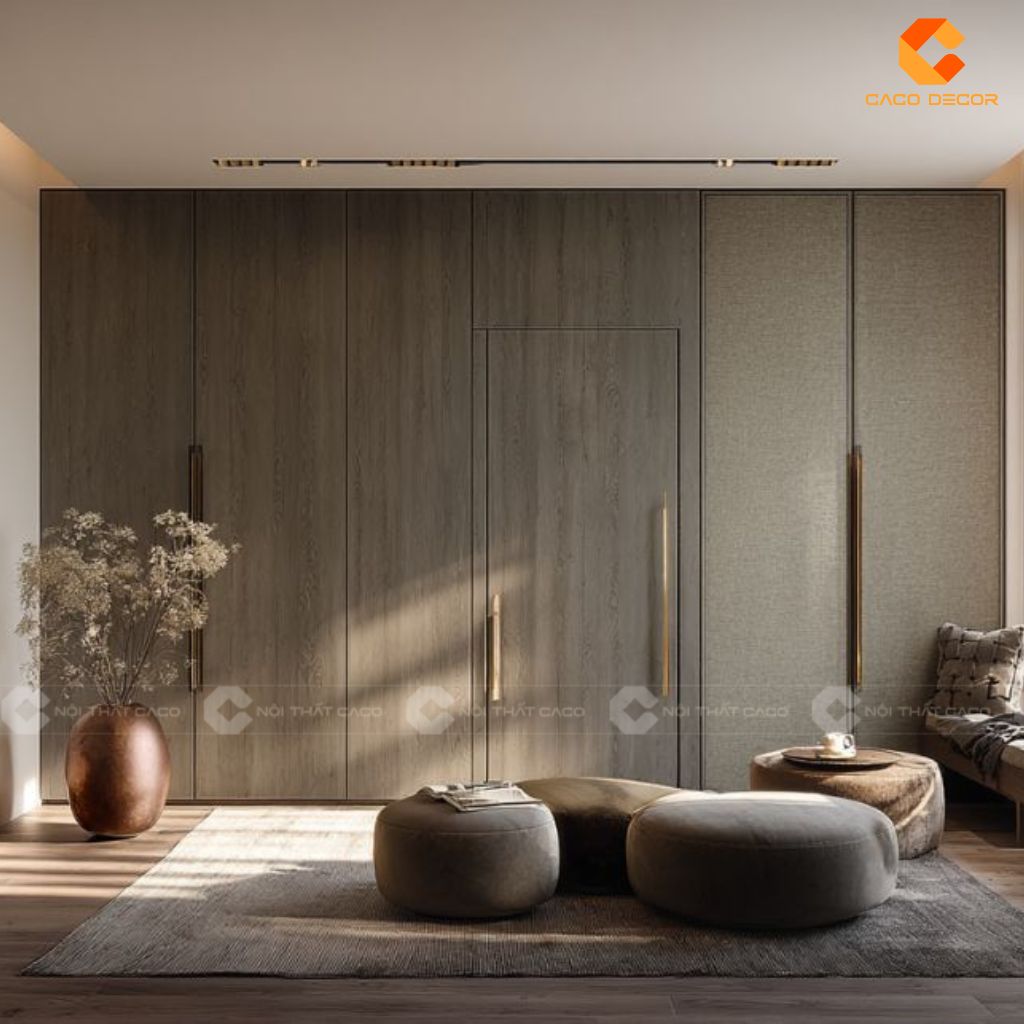 Mẫu Tủ Áo Âm Tường Gỗ Công Nghiệp Đẹp Tại CaCo 1