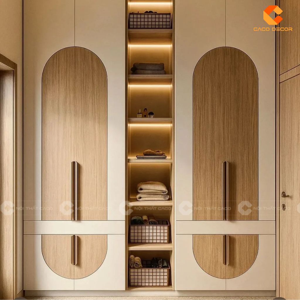 Tủ Quần Áo Gỗ Công Nghiệp An Cường Đẹp, Giá Xưởng 2025 Nội Thất CaCo 3