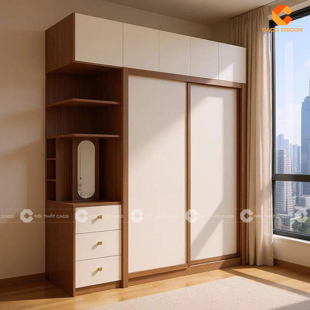 Tủ Gỗ Công Nghiệp 2 Cánh Giá Xưởng, Gia Công Theo Yêu Cầu 11