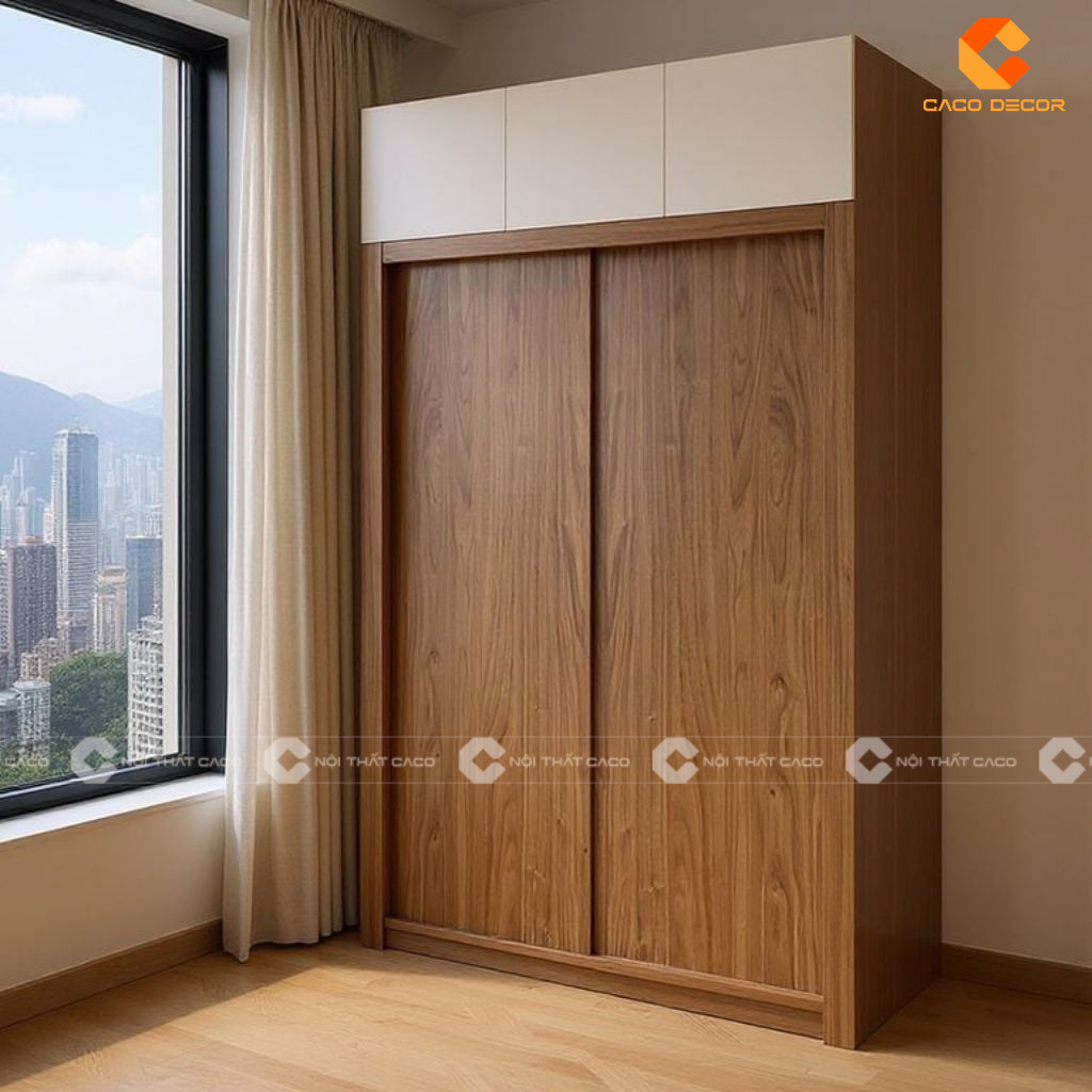 Tủ Gỗ Công Nghiệp 2 Cánh Giá Xưởng, Gia Công Theo Yêu Cầu 3