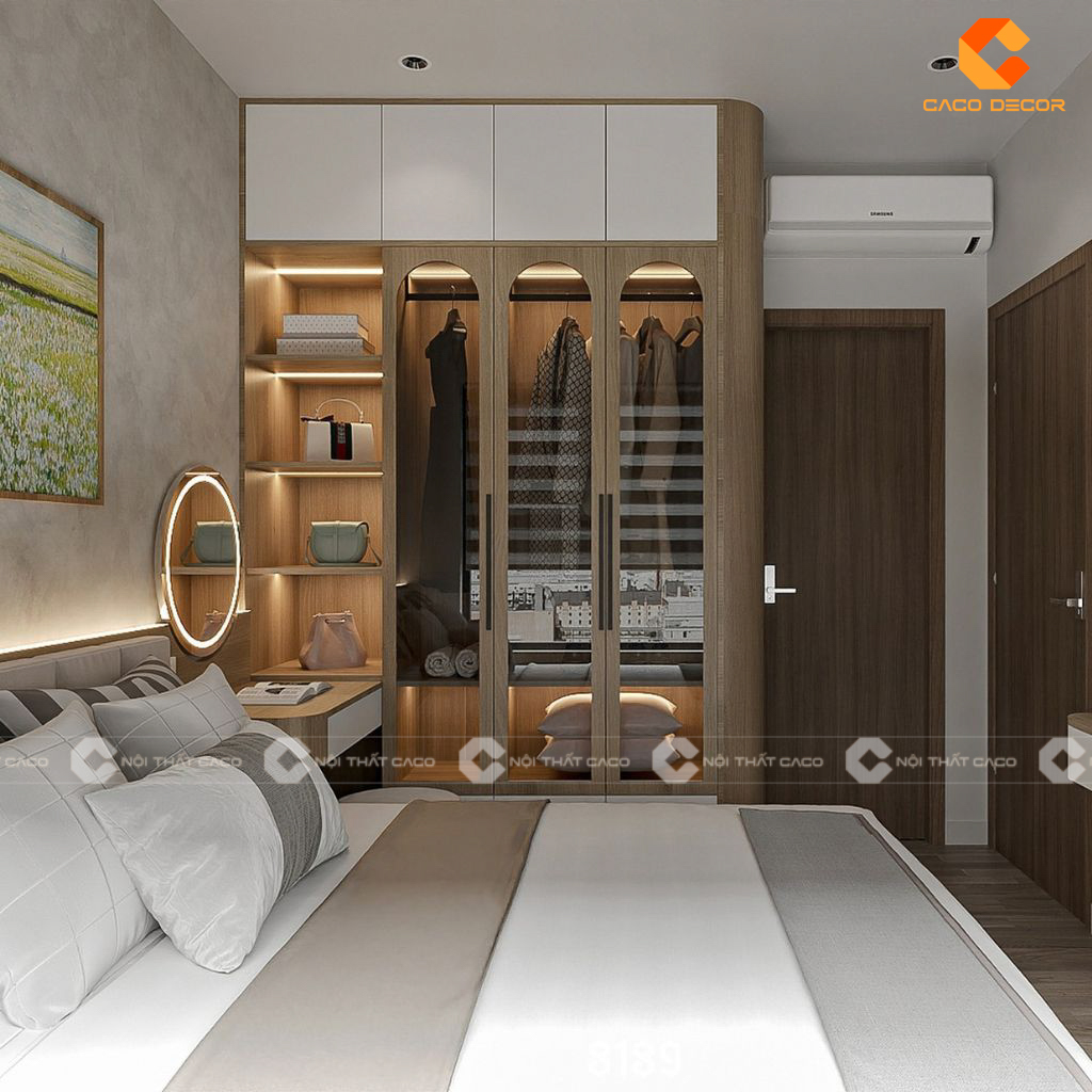 Tủ Quần Áo Gỗ Công Nghiệp Hiện Đại: Bán Giá Xưởng Tại CaCo 7