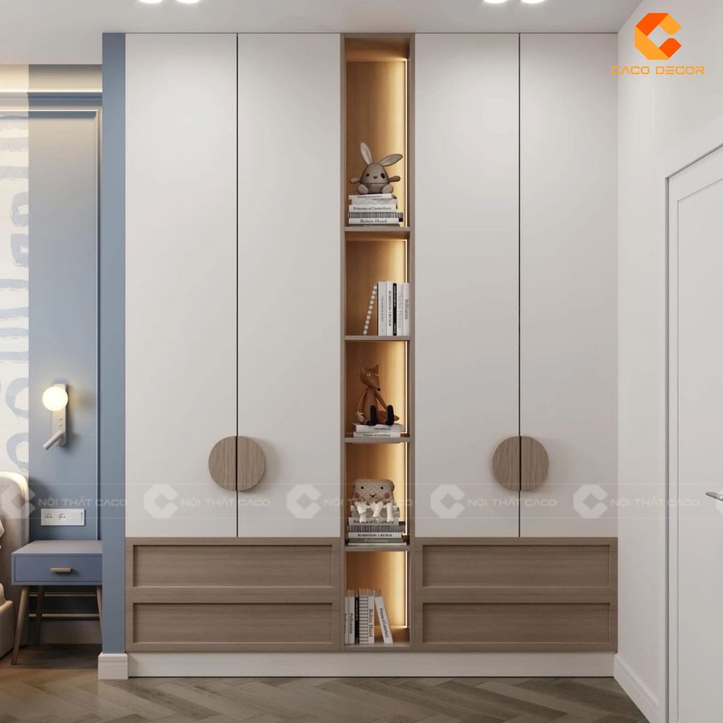  Tủ Quần Áo Gỗ Rẻ Bền Đẹp - Mẫu Mới Tại Nội Thất CaCo 14