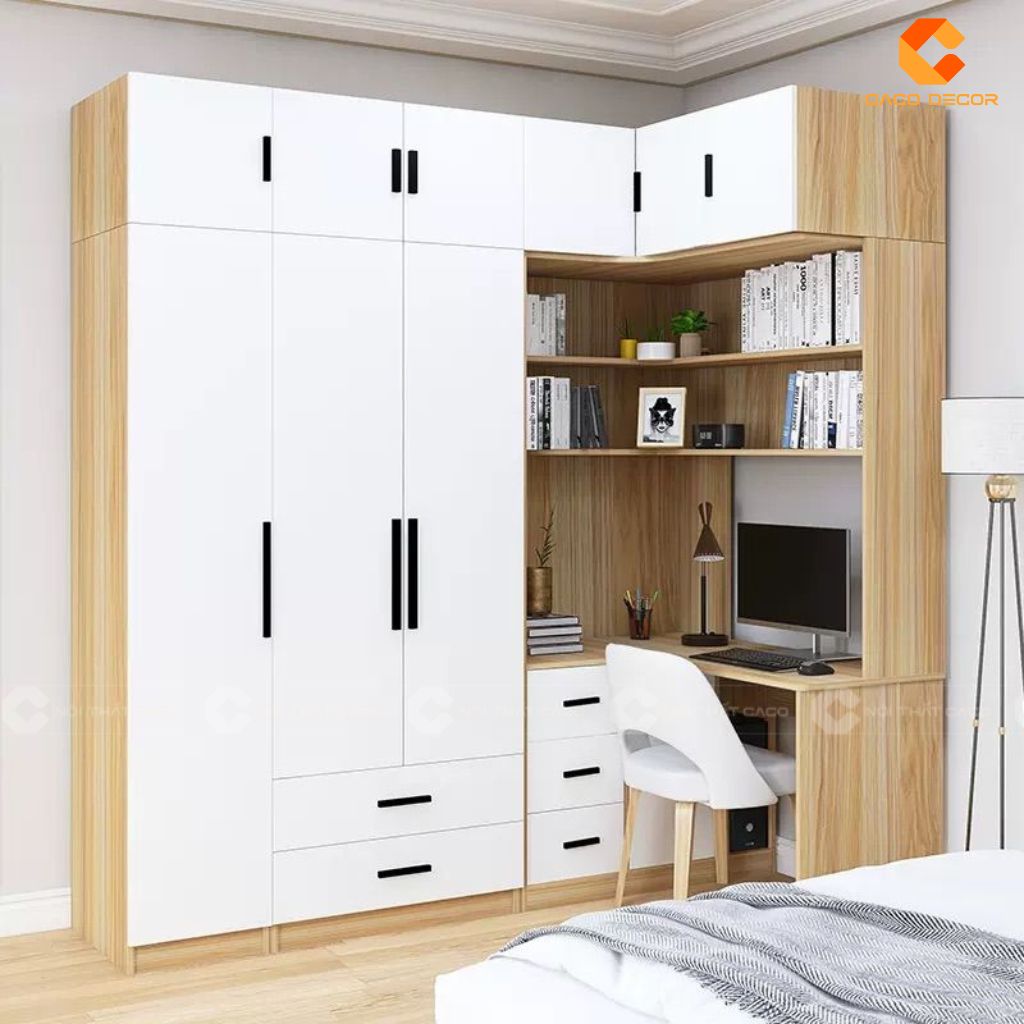  Tủ Quần Áo Gỗ Rẻ Bền Đẹp - Mẫu Mới Tại Nội Thất CaCo 15