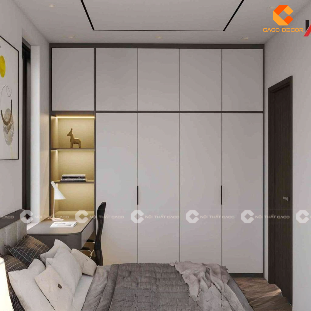 Mẫu Tủ Quần Áo Gỗ Công Nghiệp Phủ Melamine Giá Rẻ Tại TPHCM 5