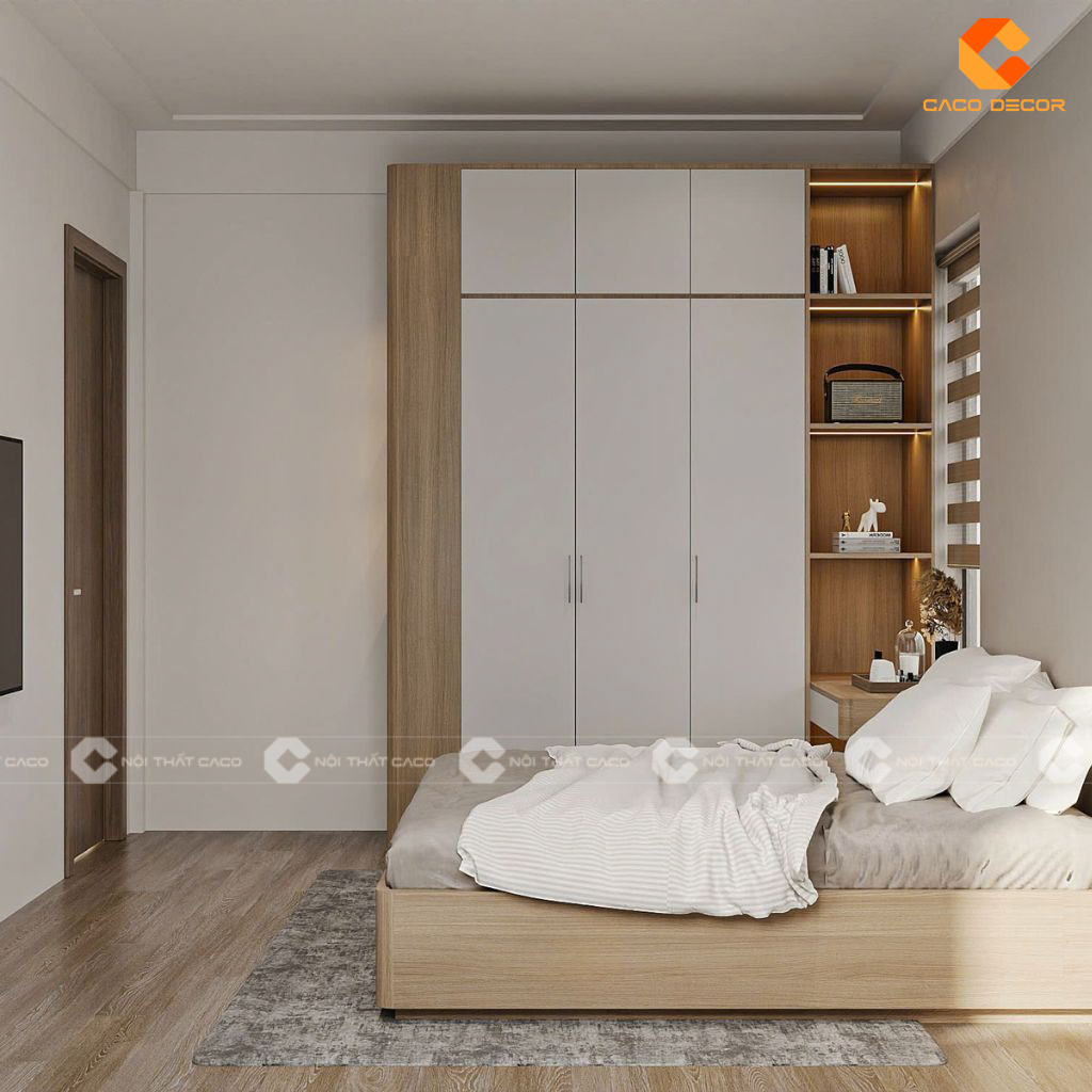 Mẫu Tủ Quần Áo Gỗ Công Nghiệp Phủ Melamine Giá Rẻ Tại TPHCM 6