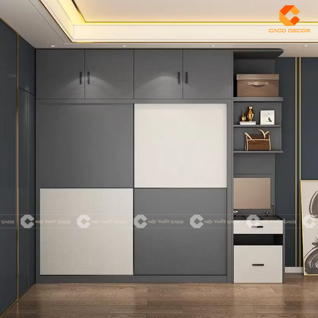 Mẫu Tủ Quần Áo Gỗ Công Nghiệp Phủ Melamine Giá Rẻ Tại TPHCM 4