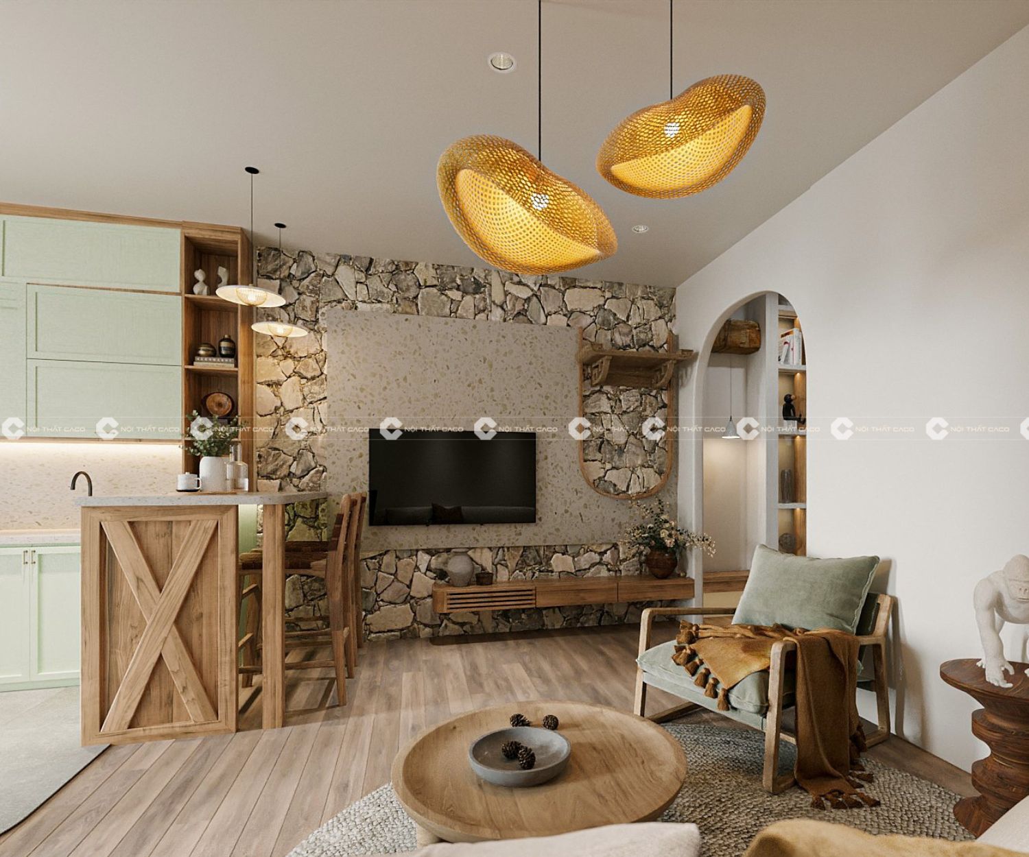 Thiết kế thi công nội thất biệt thự Lux House của chị Thảo Bình Phước