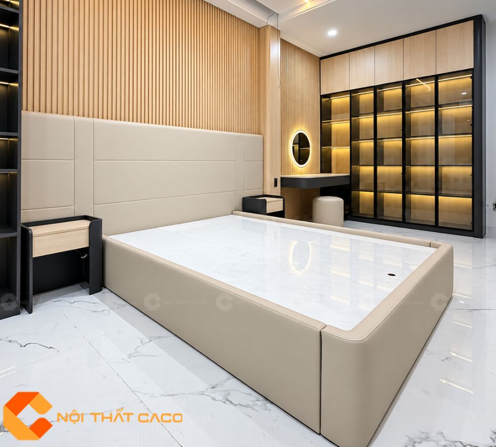 Thi Công Nội Thất Phòng Ngủ Master Chị Phương KDC Him Lam
