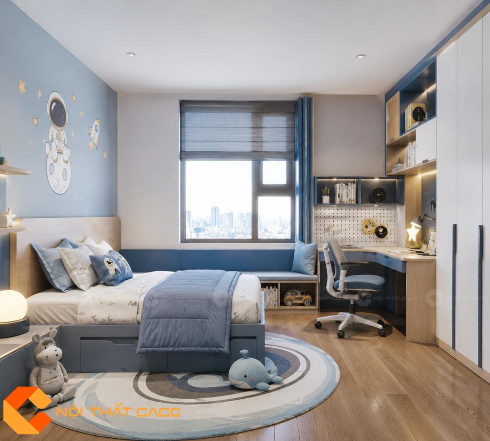Thiết Kế Nội Thất 2 Phòng Ngủ Trẻ Em Tại Biệt Thự Villa Park