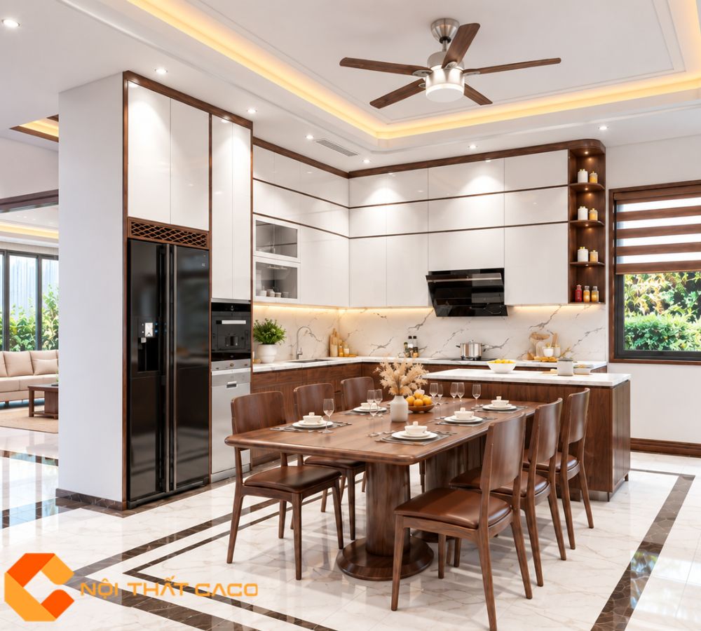 Thiết Kế Nội Thất Bếp Hiện Đại Chị Minh Anh Tại Nhà Bè