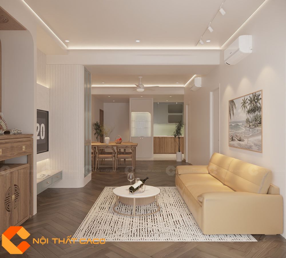 Thiết Kế Nội Thất Căn Hộ 3 Phòng Ngủ Phong Cách Wabi Sabi