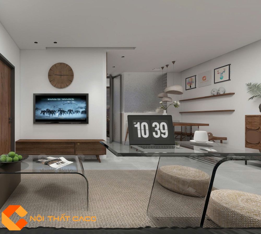 Thiết Kế Nội Thất Căn Hộ Phong Cách Wabi Sabi 42m2 Hiện Đại