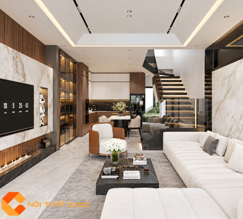 Thiết Kế Nội Thất Nhà Phố 3 Phòng Ngủ Anh Hào Tại Đồng Tháp