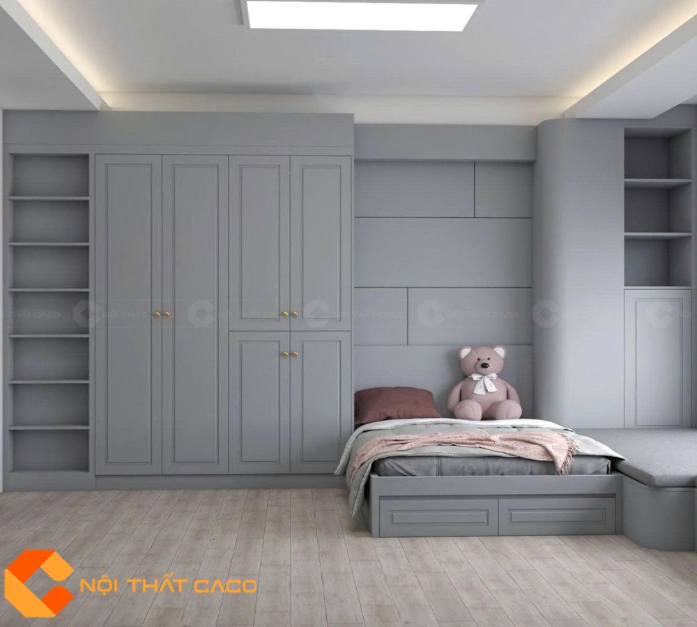 Thiết Kế Nội Thất Phòng Ngủ Trẻ Em Cho Chị Nga