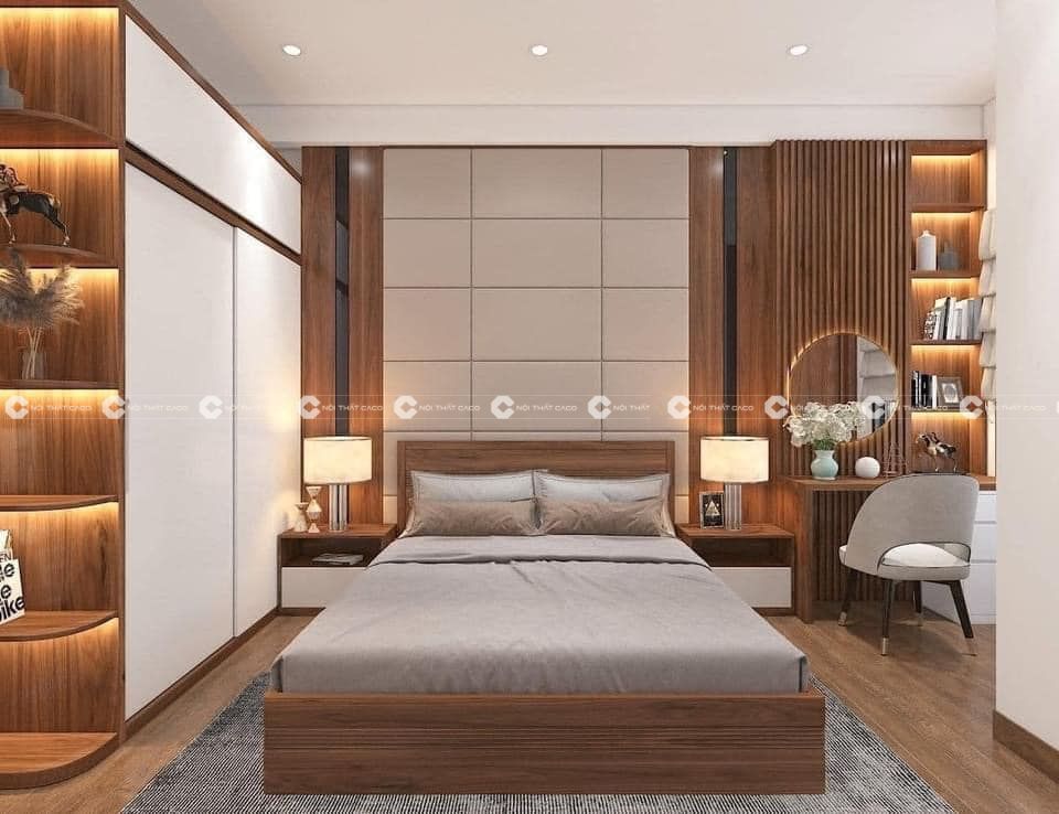 Thiết kế thi công nội thất phòng ngủ quận Tân Bình