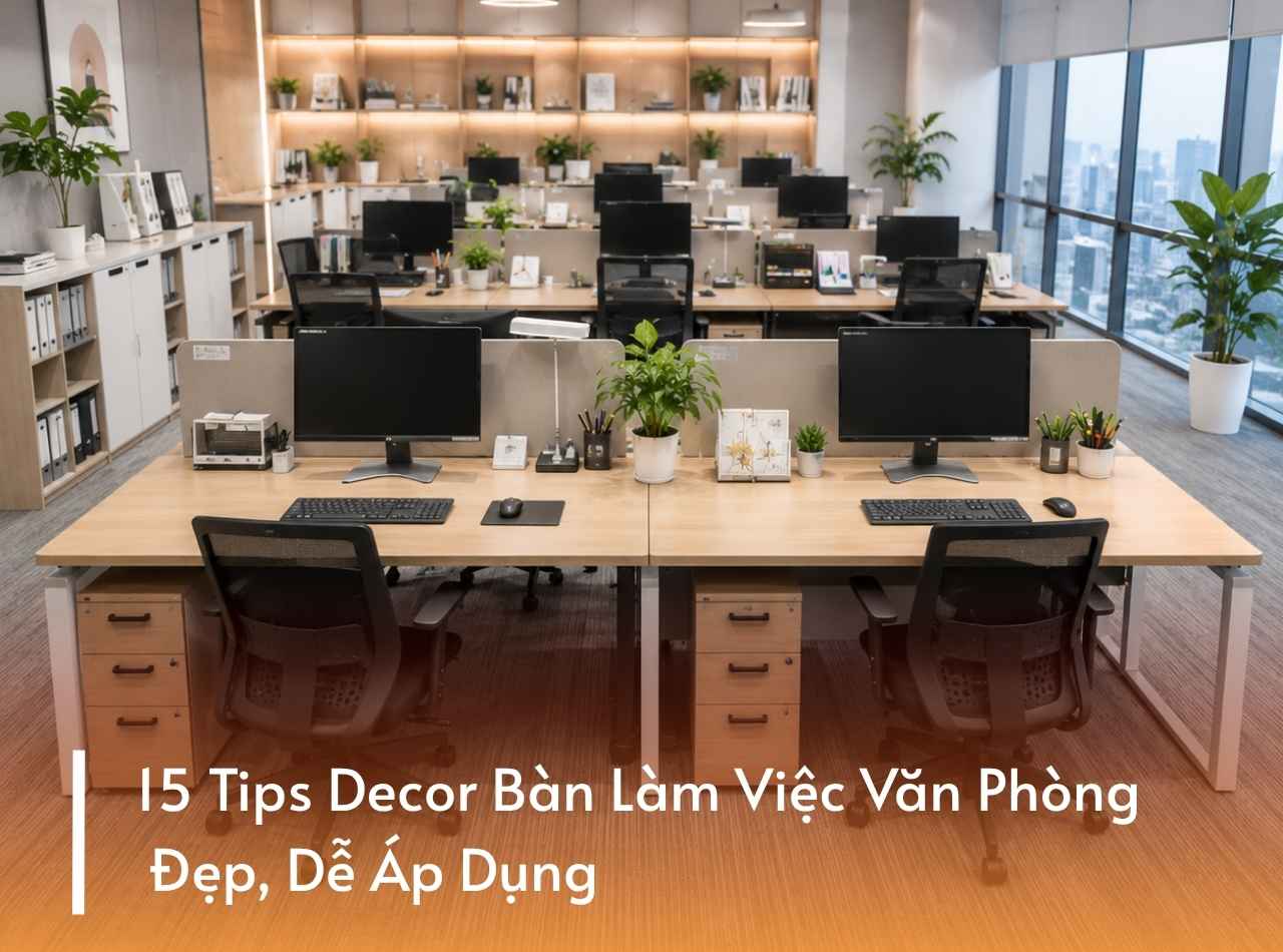 15 Tips Decor Bàn Làm Việc Văn Phòng Đẹp, Dễ Áp Dụng