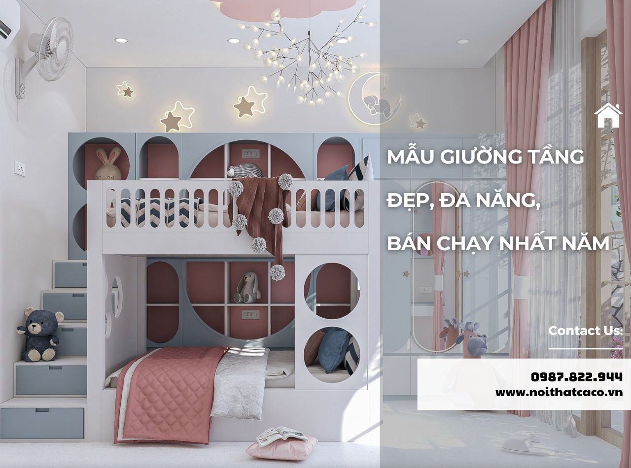 20+ Mẫu Giường Tầng Đẹp, Đa Năng Nhất Năm 2025