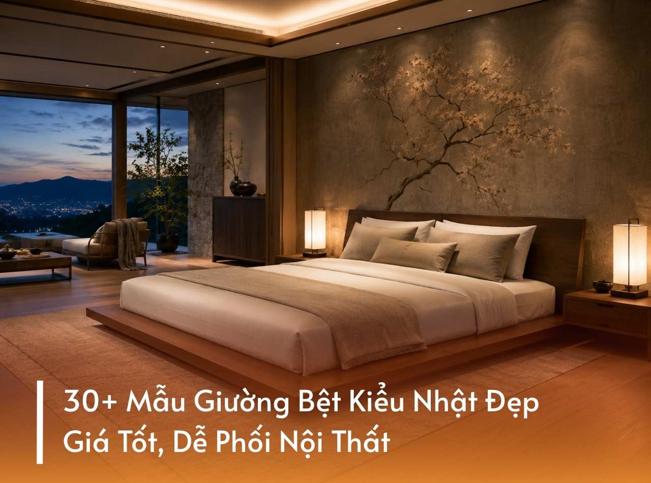 30+ Mẫu Giường Bệt Kiểu Nhật Đẹp, Giá Tốt, Dễ Phối Nội Thất