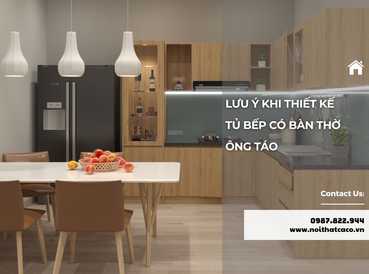 5 Lưu Ý Quan Trọng Khi Làm Tủ Bếp Có Bàn Thờ Ông Táo