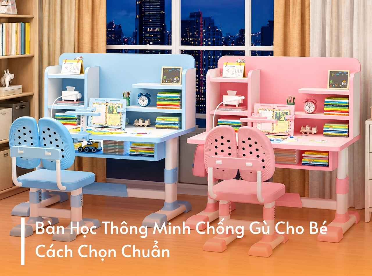 Bàn Học Thông Minh Chống Gù Cho Bé: Cách Chọn Chuẩn