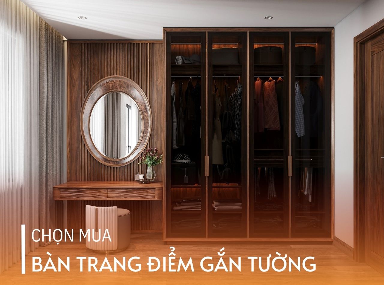 Bàn Trang Điểm Gắn Tường Chọn Mua Loại Nào Đẹp, Bền?