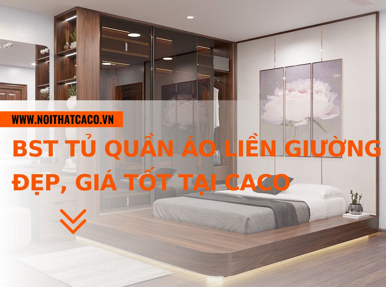 BST tủ quần áo liền giường đẹp, giá tốt, bán chạy tại CaCo